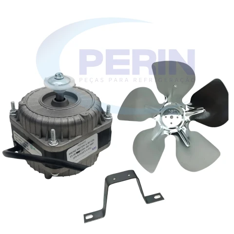 Micro Motor EOS Exaustor 1/20 220V (Com Hélice Alumínio e Suporte)