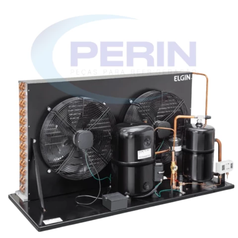 Unidade Condensadora Elgin Baixa Scroll 12 HP R404 220V Trifásica