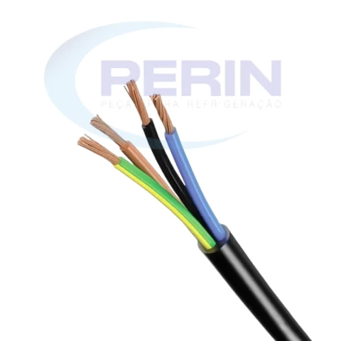 Cabo Flexível P.P 4 x 1,5 mm² Preto (Cobreado) – Vendido por Metro