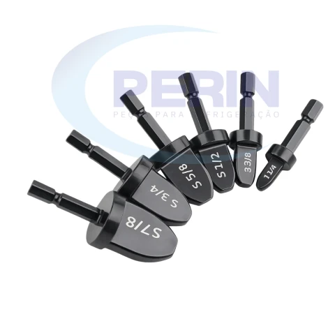 Kit Alargador de Tubos Tipo Broca 1/4 a 7/8 com 6 Tamanhos AGT