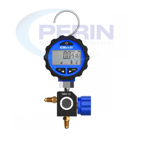 Manifold Digital 1 Via Baixa com Visor Elitech