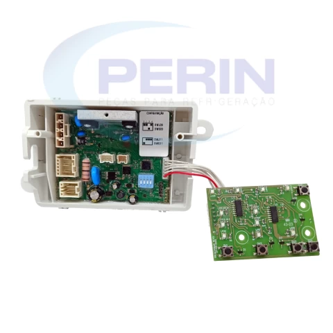 Placa de Potência + Interface Emicol Bivolt para Lavadoras Brastemp 9–11?kg