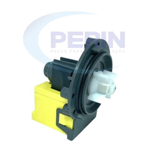 Bomba de Drenagem Lavadora Universal 127V com Protetor e Fio Fusível