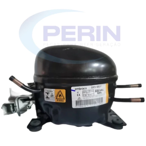 Compressor Embraco EM2S60CLP R600a 1/6 HP 220V